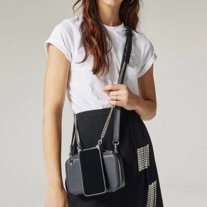 Bandolier Bag & Phone Case w/ Silver Accents NWT